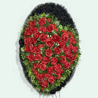 Венок из искусственных цветов